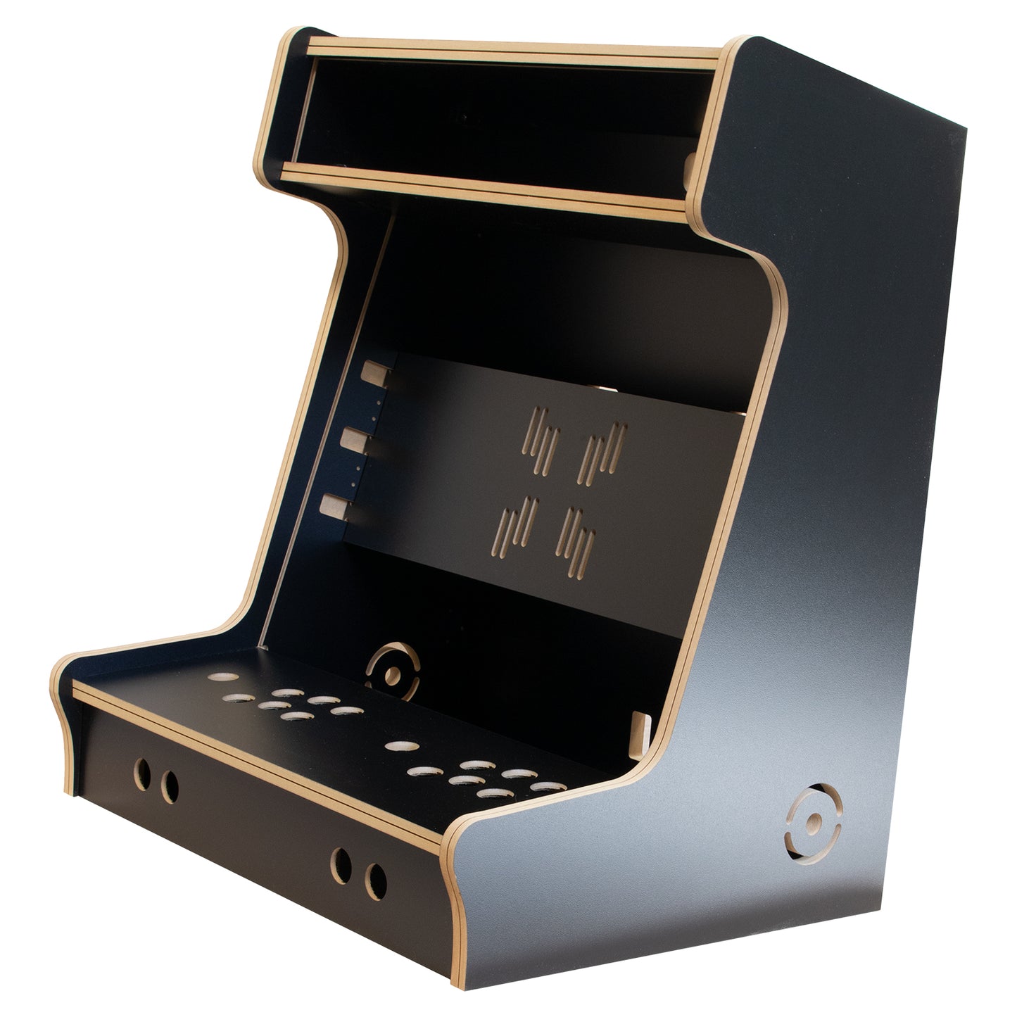 2 Player 24" Bartop Arcade Cabinet Flat Pack Kit - Black