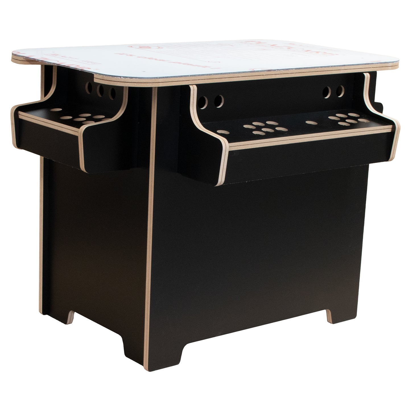 4 Player 27" Cocktail Arcade Cabinet Flat Pack Kit - Black