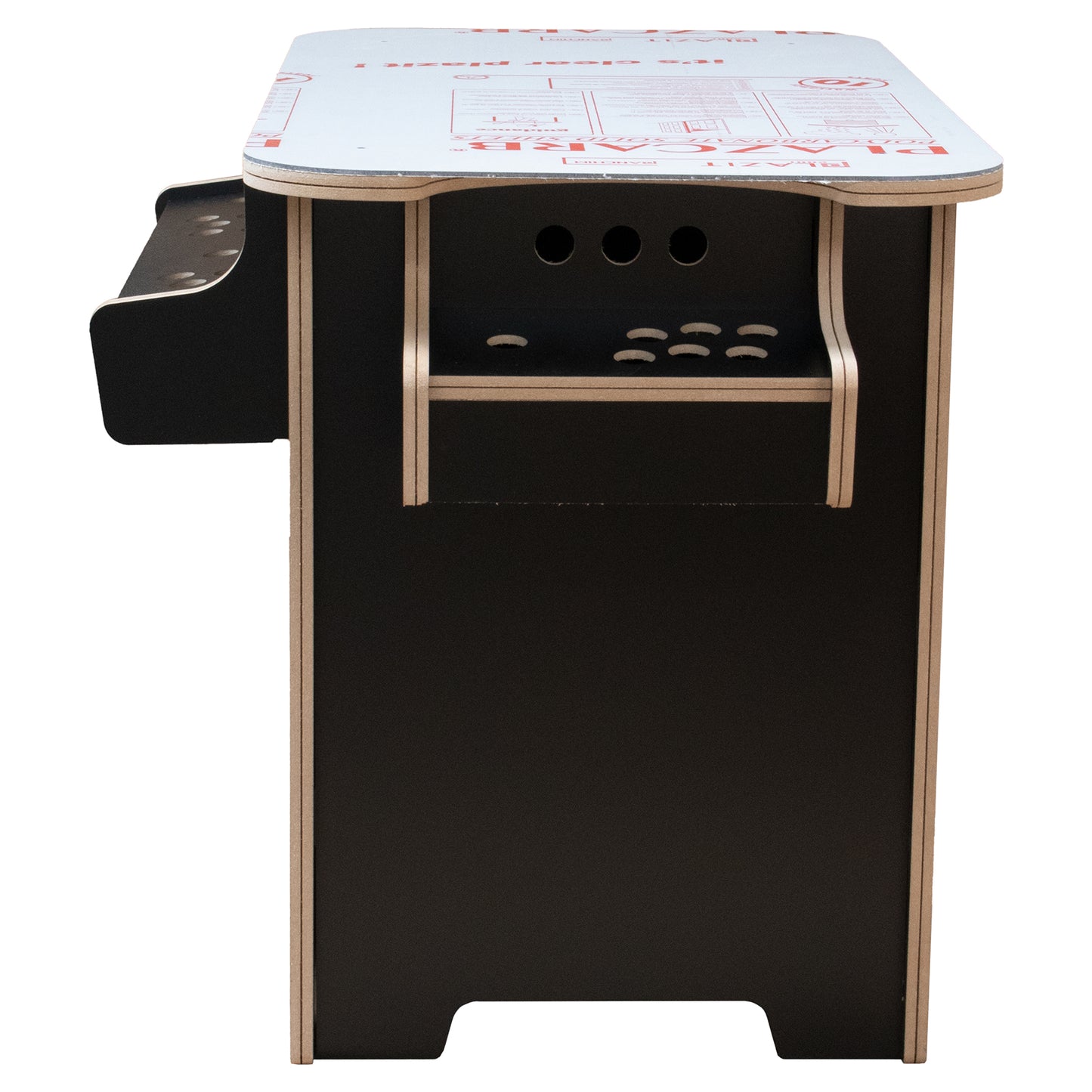 4 Player 27" Cocktail Arcade Cabinet Flat Pack Kit - Black