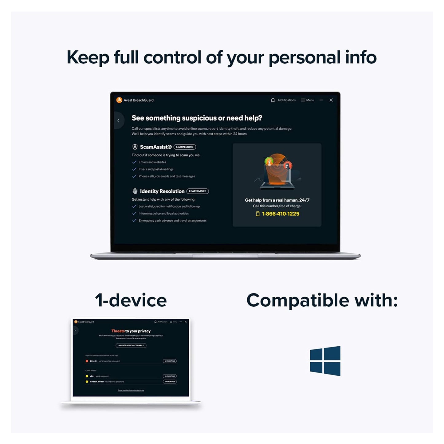 Avast BreachGuard, 1 Device, 1 Year