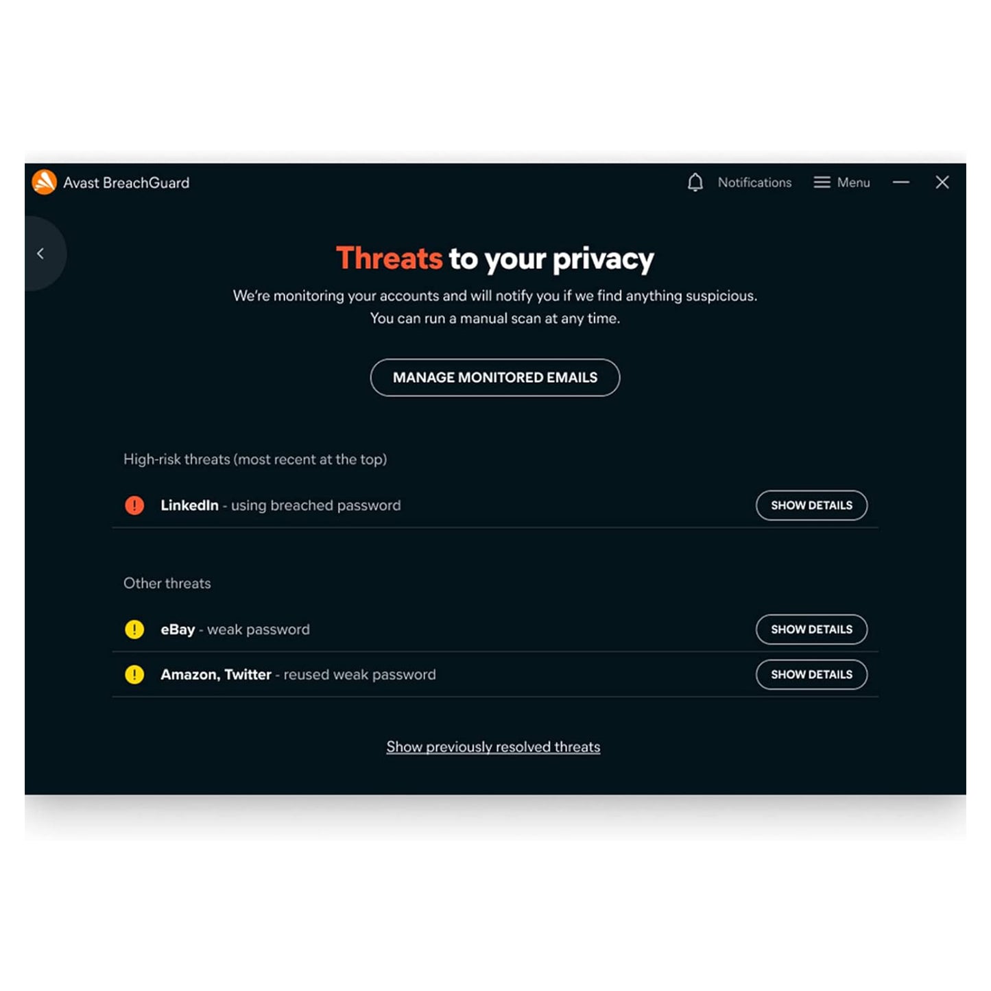 Avast BreachGuard, 1 Device, 1 Year