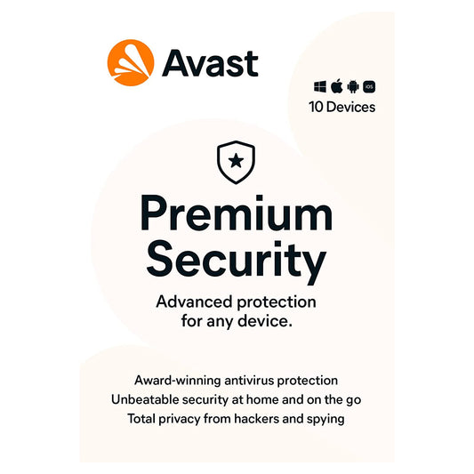 Avast Premium Security, 10 Devices, 3 Years