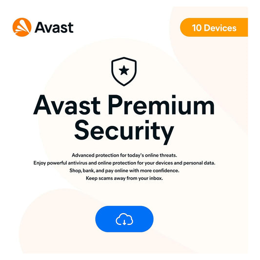 Avast Premium Security, 10 Devices, 3 Years