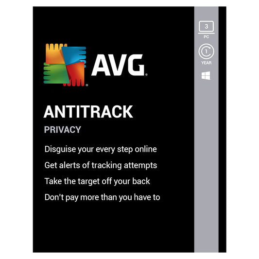 AVG AntiTrack, 3 Devices, 1 Year