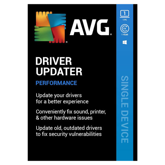 AVG Driver Updater, 1 Device, 1 Year