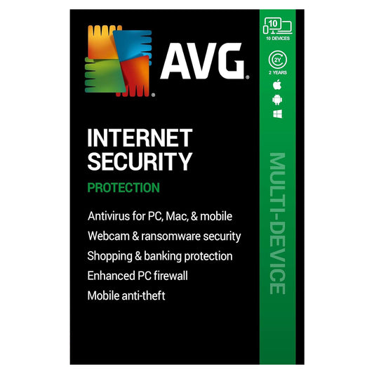 AVG Internet Security, 10 Devices, 2 Years