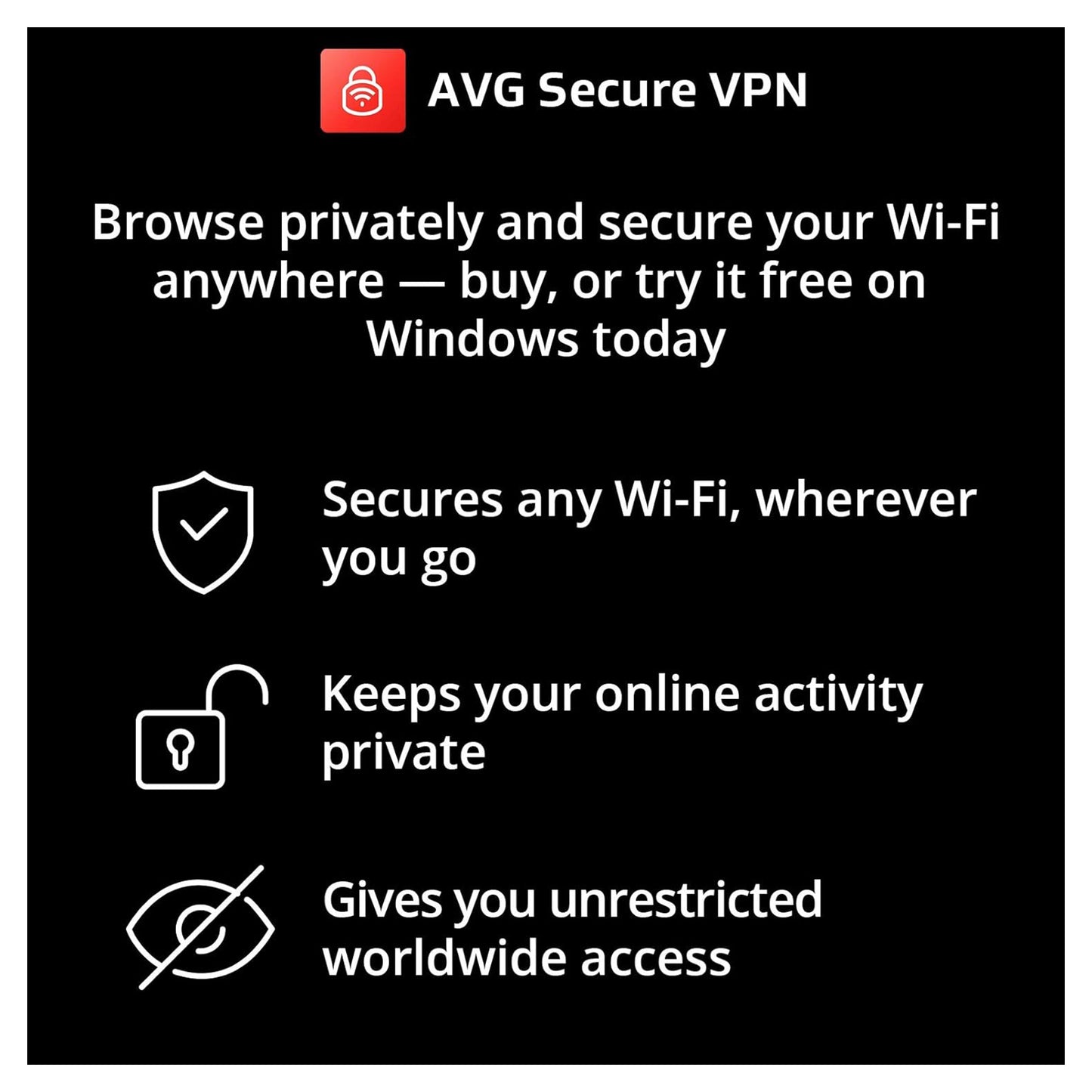 AVG Secure VPN, 10 Devices, 1 Year