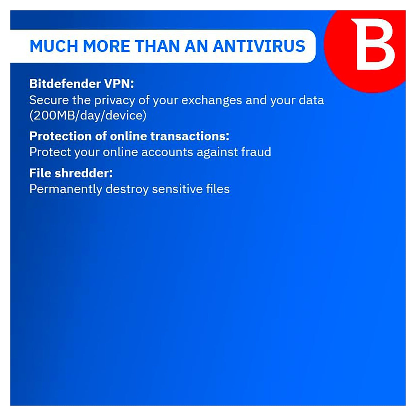 Bitdefender Antivirus Plus, 1 Device, 1 Year