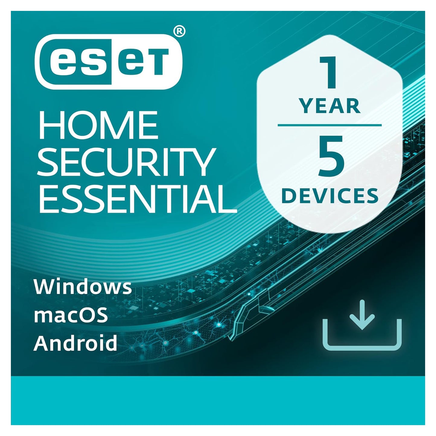 ESET Home Security Essential, 5 Devices, 1 Year