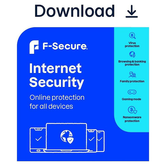 F-Secure Internet Security, 5 Devices, 1 Year