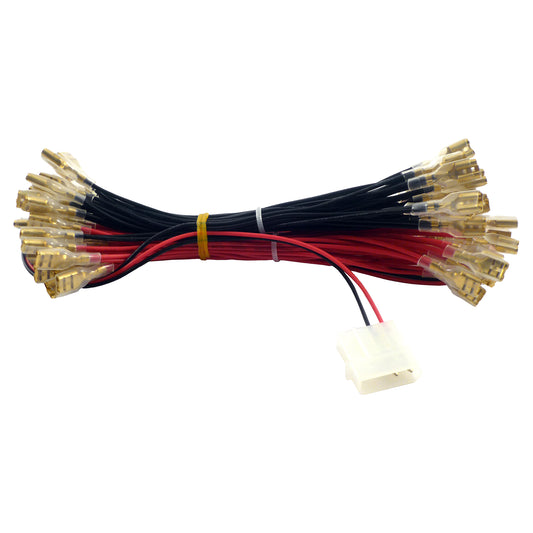 Insulated 5V 6.3mm LED Daisy Chain Harness with Molex for Illuminated Buttons