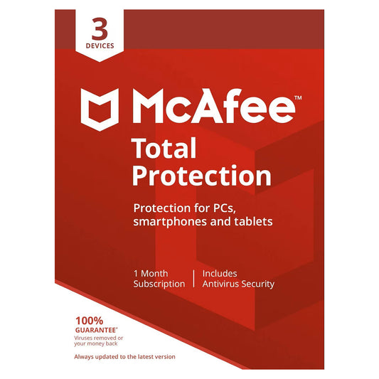 McAfee Total Protection, 3 Devices, 1 Year
