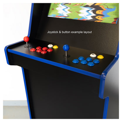 2 Player 24" Upright Arcade Cabinet Flat Pack Kit - Black
