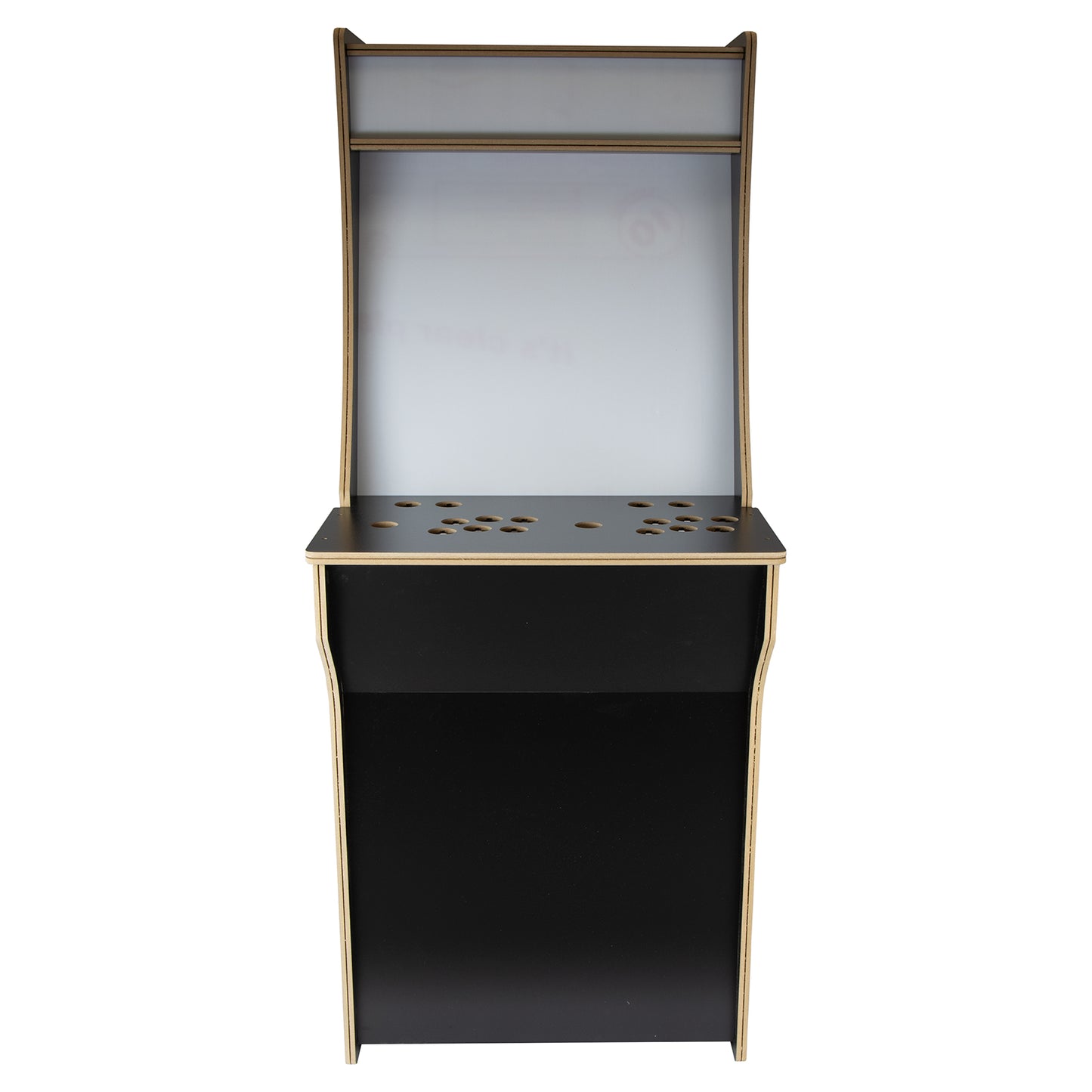 2 Player 3/4 Size Upright Arcade Cabinet Flat Pack Kit - Black