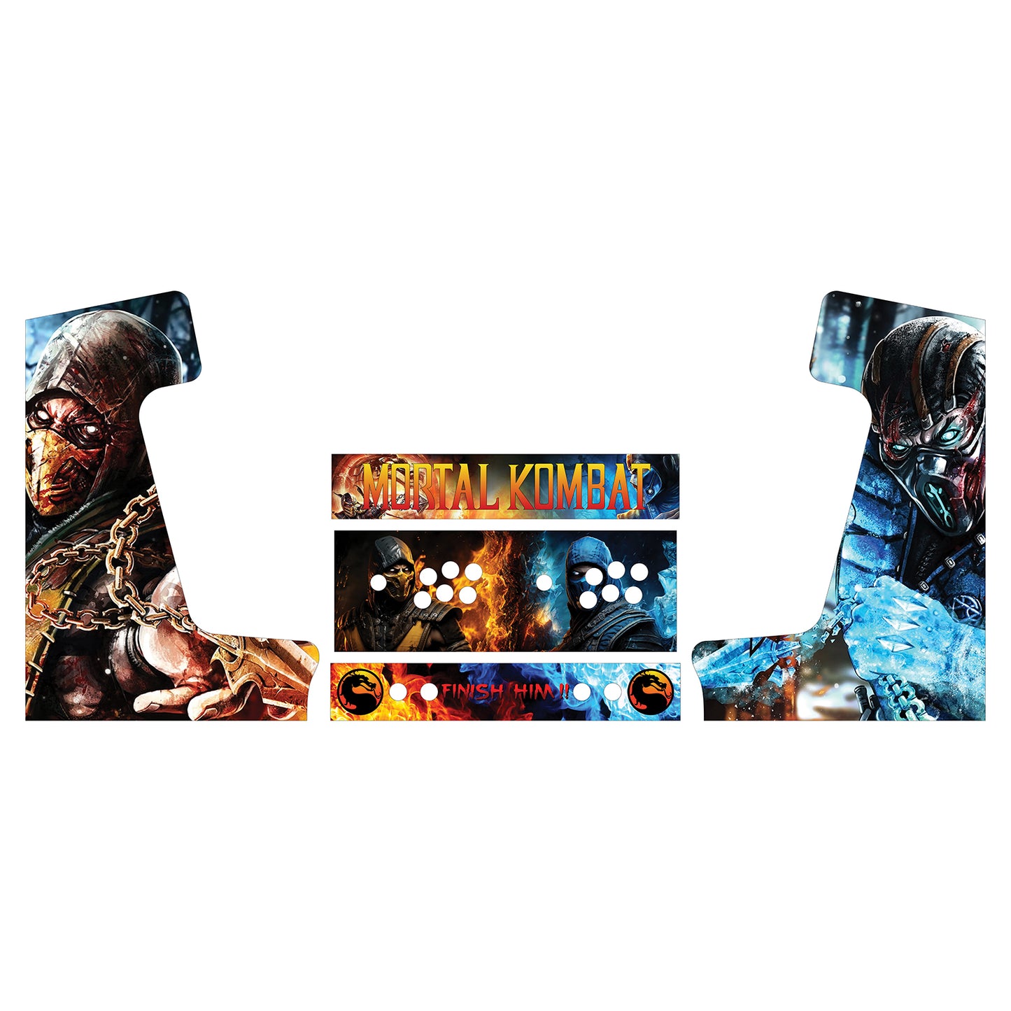 24" Bartop Artwork - Mortal Kombat