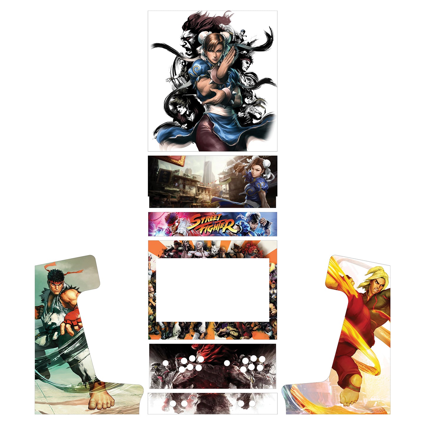 24" Bartop Artwork - Street Fighter