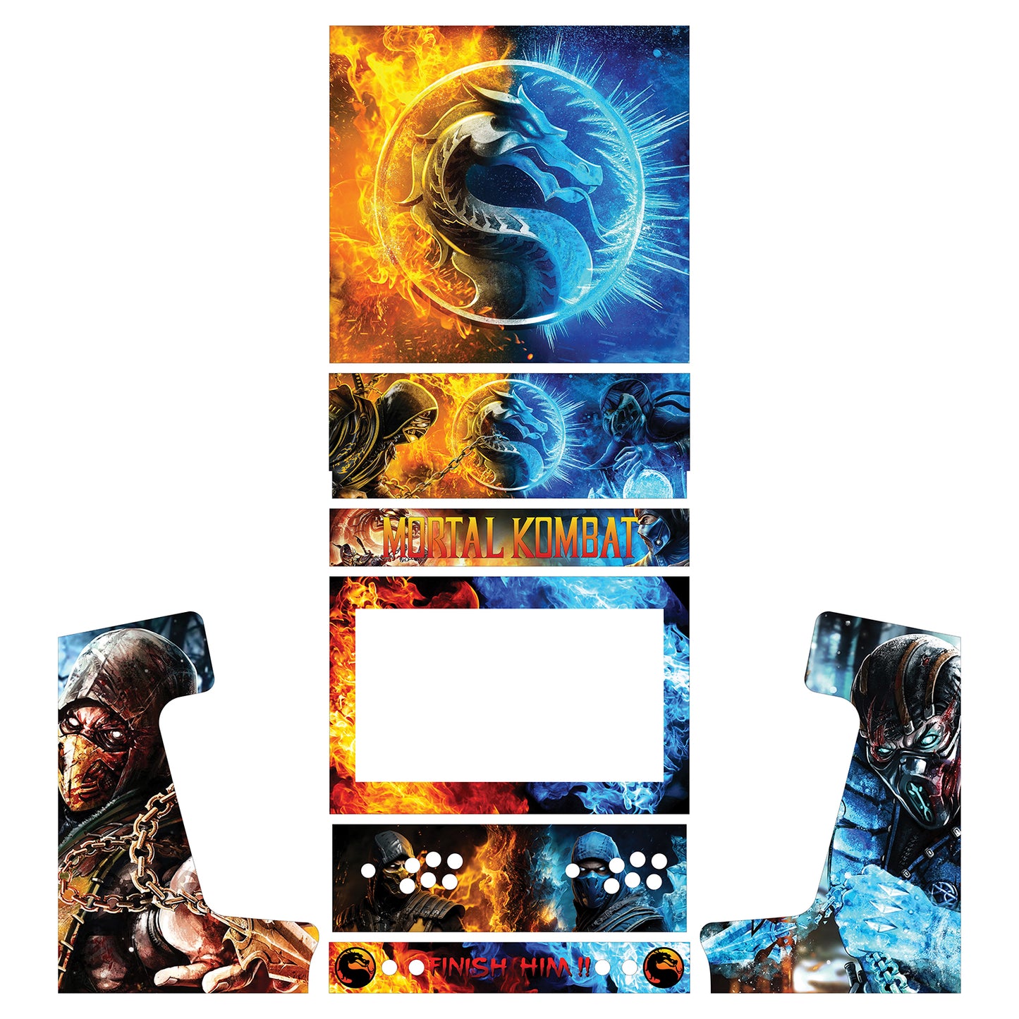 27" Bartop Artwork - Mortal Kombat