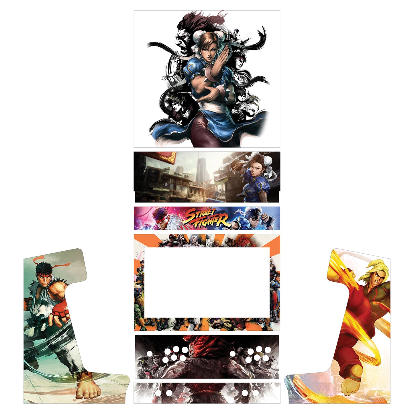 27" Bartop Artwork - Street Fighter
