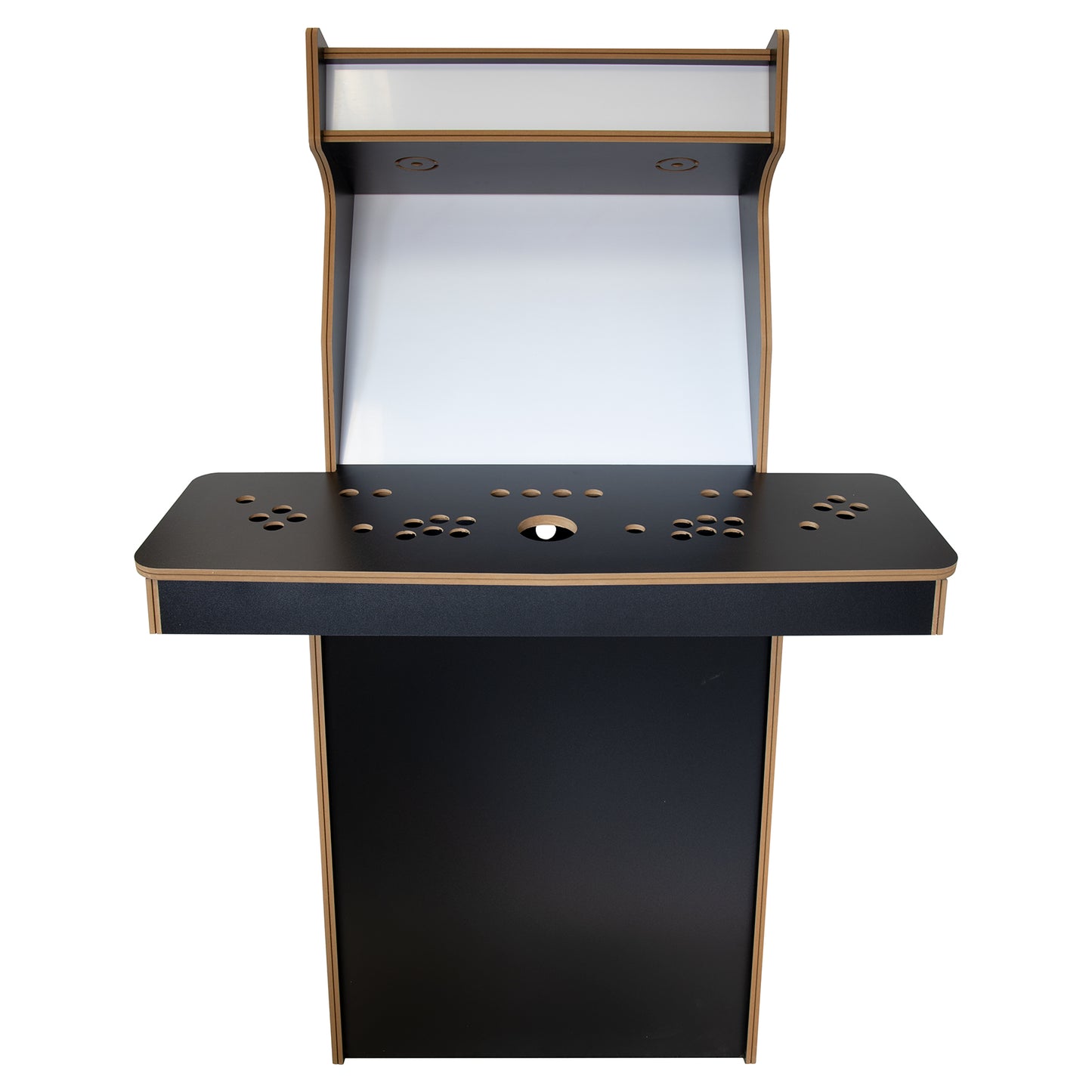 4 Player 27" Upright Arcade Cabinet Flat Pack Kit - Black