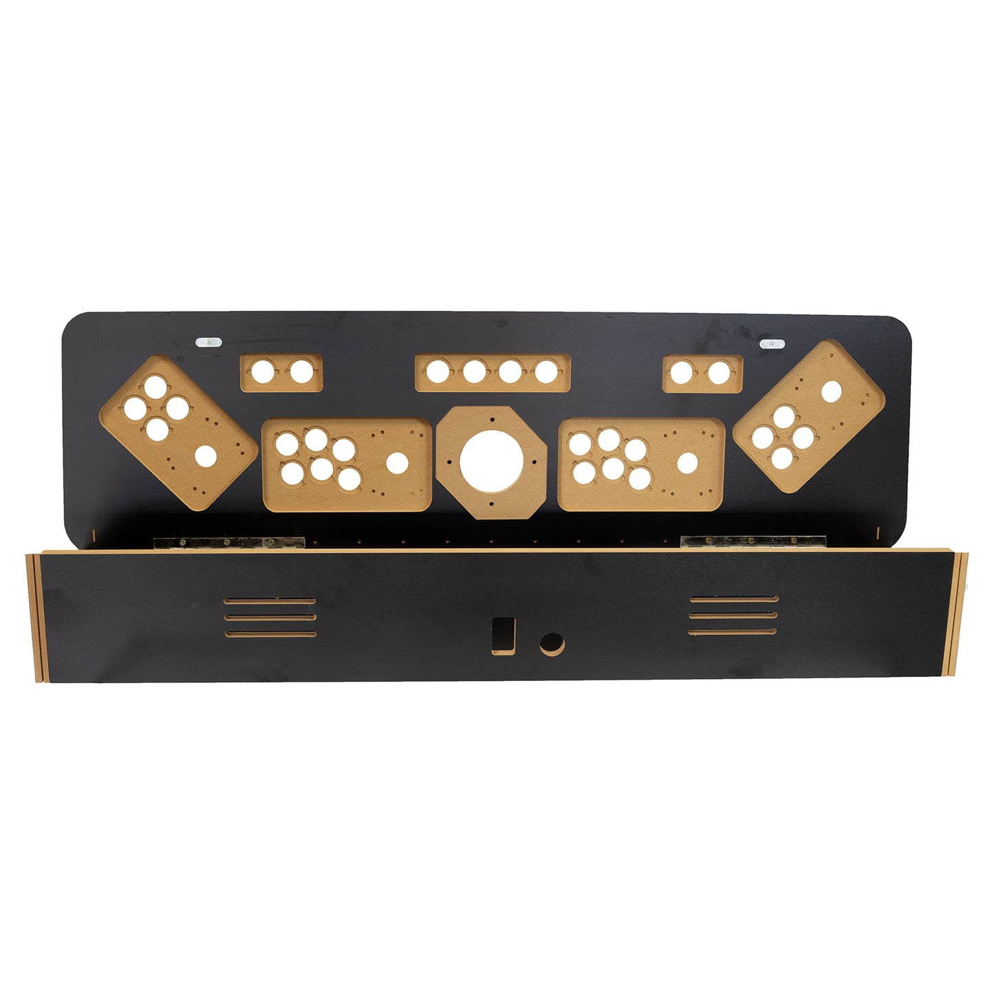 4 Player Control Panel Arcade Cabinet Flat Pack Kit - Black