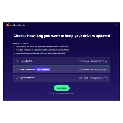 Avast Driver Updater, 1 Device, 1 Year