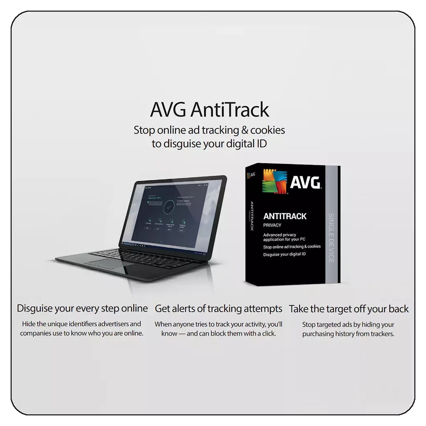 AVG AntiTrack, 3 Devices, 1 Year