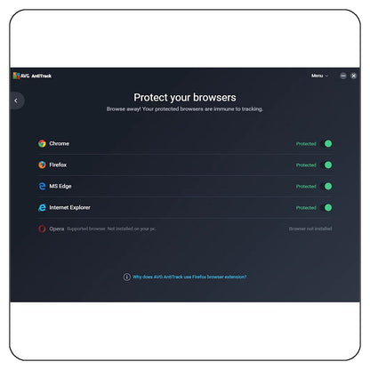 AVG AntiTrack, 3 Devices, 1 Year