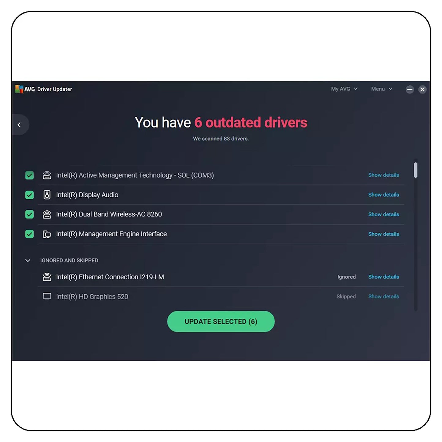 AVG Driver Updater, 1 Device, 1 Year