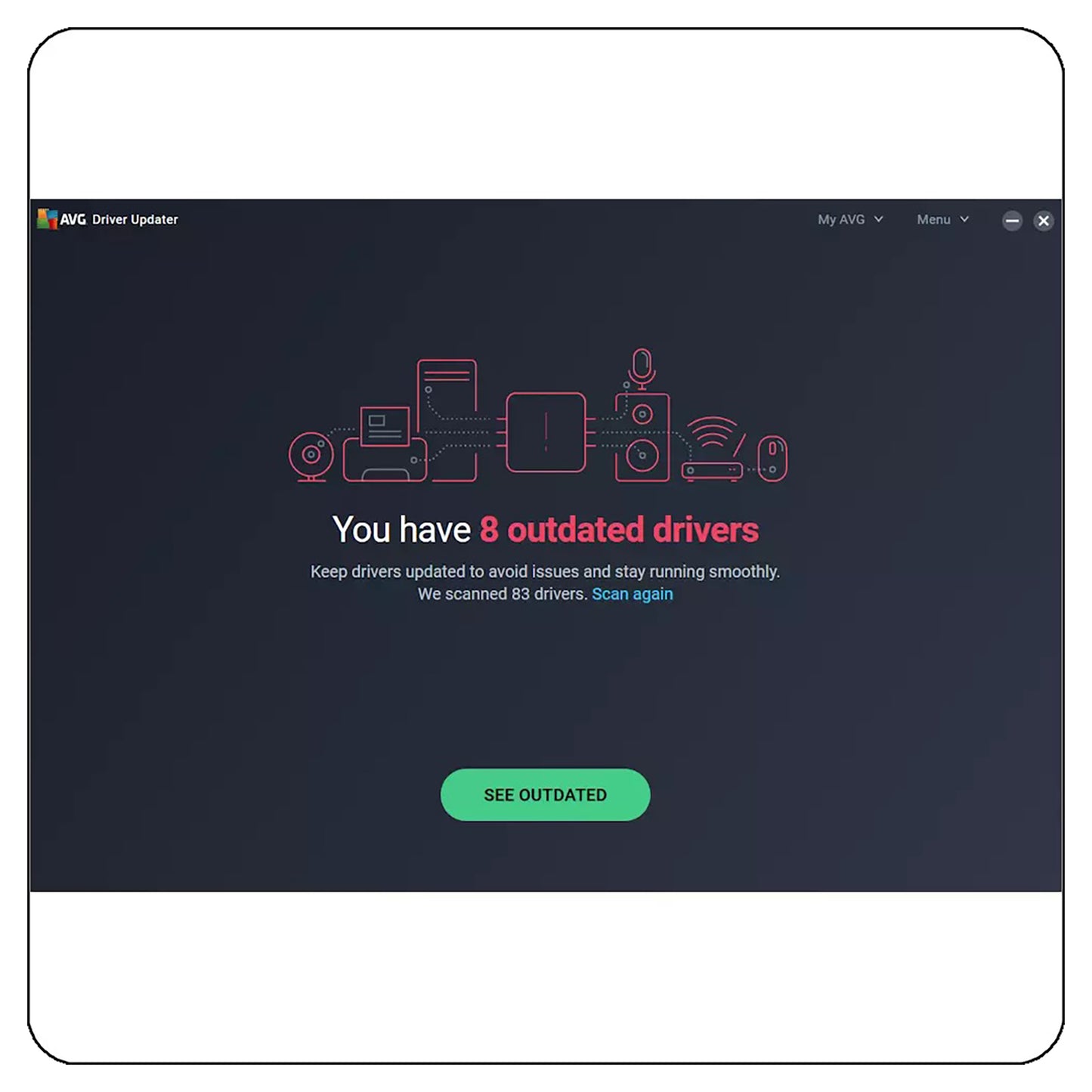 AVG Driver Updater, 3 Devices, 1 Year