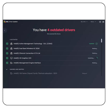 AVG Driver Updater, 3 Devices, 1 Year