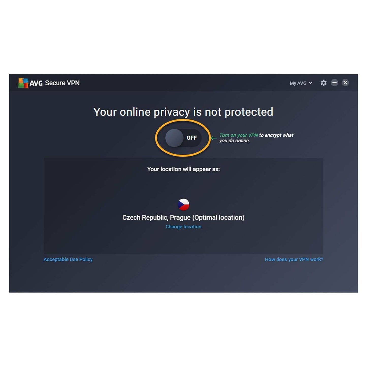 AVG Secure VPN, 10 Devices, 1 Year