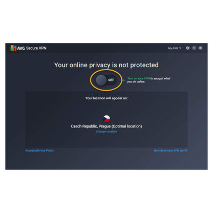 AVG Secure VPN, 10 Devices, 1 Year