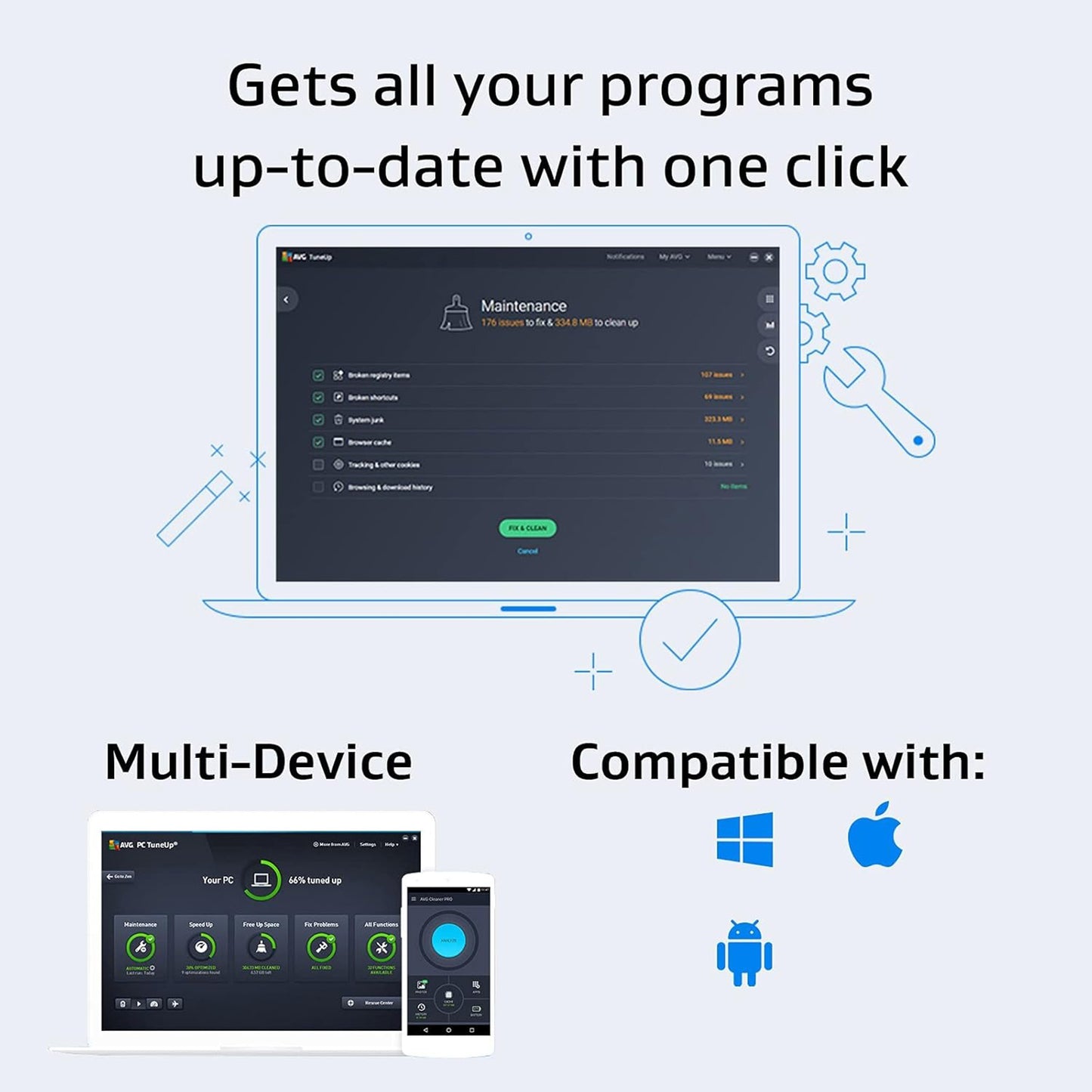 AVG TuneUp, 1 Device, 1 Year