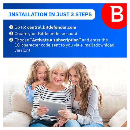 Bitdefender Total Security, 3 Devices, 1 Year