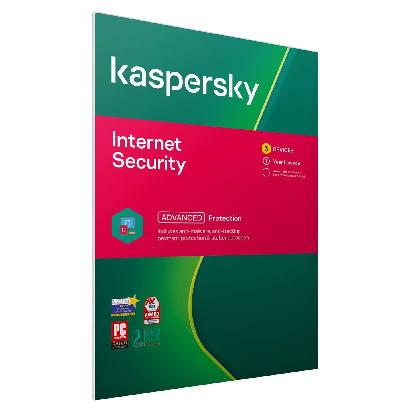 Kaspersky Internet Security, 3 Devices, 1 Year