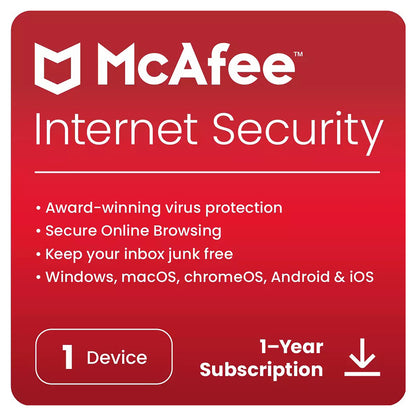 McAfee Internet Security, 1 Device, 1 Year