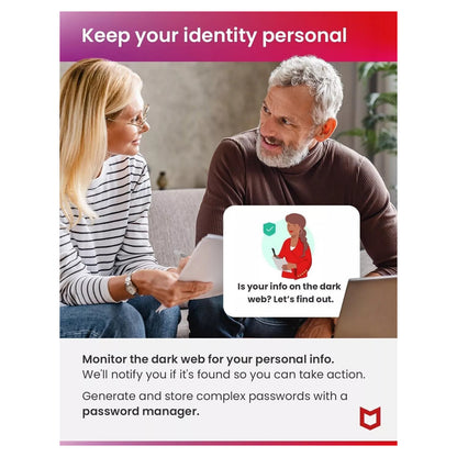 McAfee Mobile Security Plus VPN, 1 Device, 1 Year