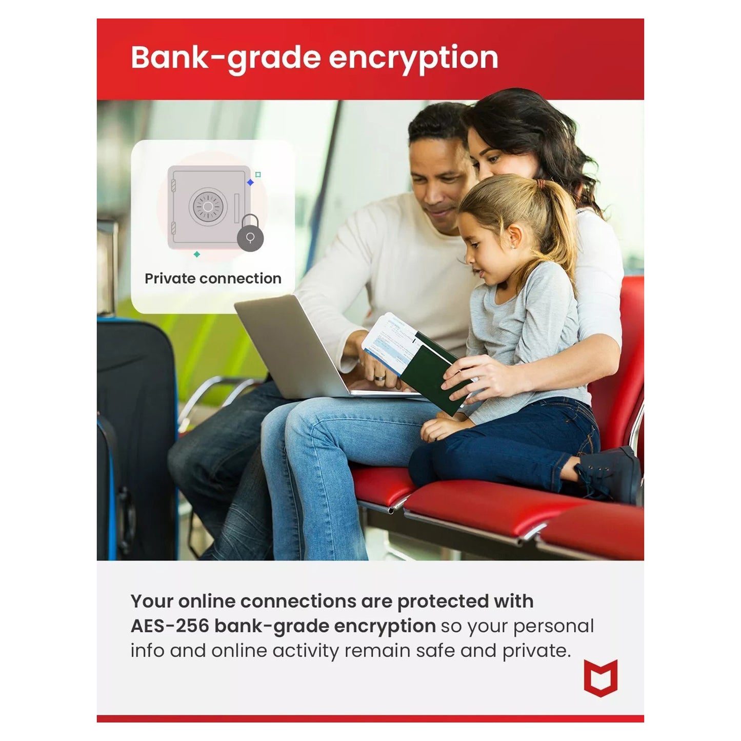 McAfee Safe Connect Premium VPN, 5 Devices, 1 Year