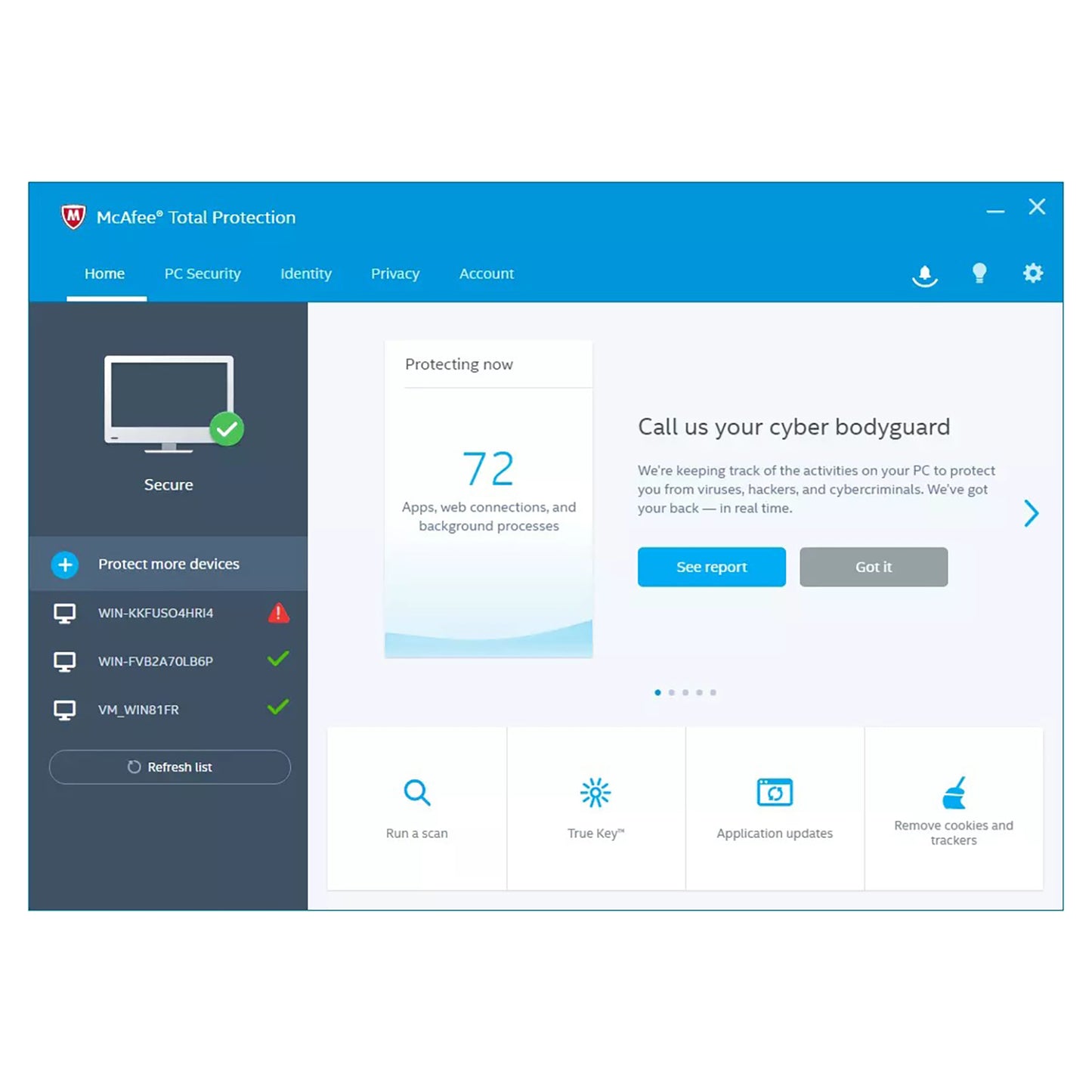 McAfee Total Protection, 5 Devices, 2 Years