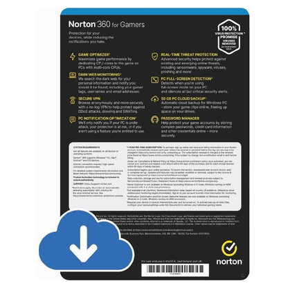Norton 360 for Gamers, 3 Devices, 1 Year